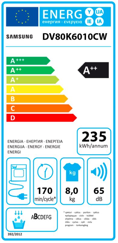Samsung - WW80J6600CW - DV80K6010CW