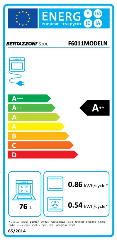 Bertazzoni - F6011MODELN Modern-Serie Inbyggnadsugn
