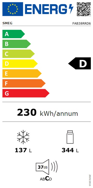 Smeg - FAB38RRD6 Smeg - FAB38RRD6