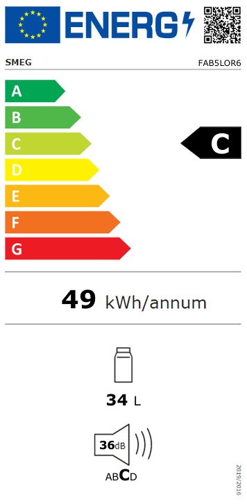 Smeg - FAB5LOR6 - NoFrost - Orange Smeg - FAB5LOR6 - NoFrost - Orange