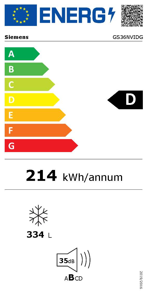 Siemens - GS36NVIDG IQ300, Råstfri