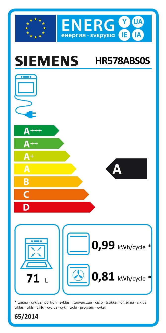 Siemens - HR578ABS0S - IQ500, ånga & sjävrengöring Siemens - HR578ABS0S - IQ500, ånga & sjävrengöring