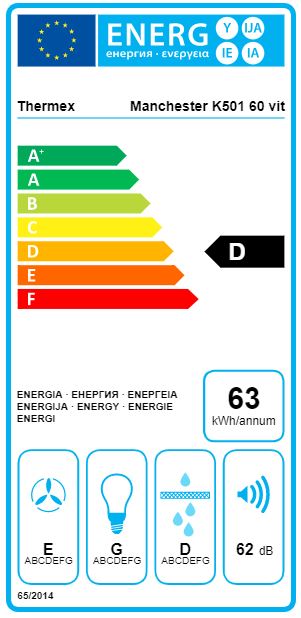 Thermex - K501-60-vit Köksfläkt Vit