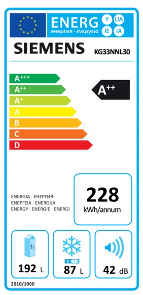 Siemens - KG33NNL30 Siemens - KG33NNL30