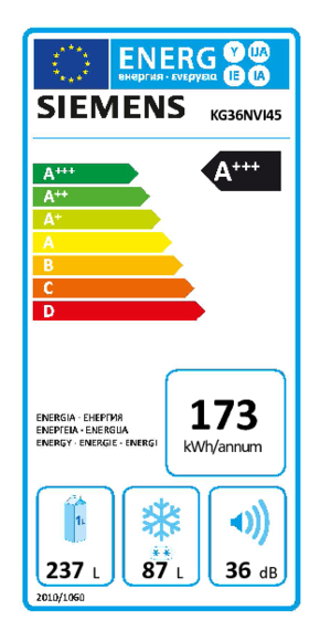 Siemens - KG36NVI45 Siemens - KG36NVI45