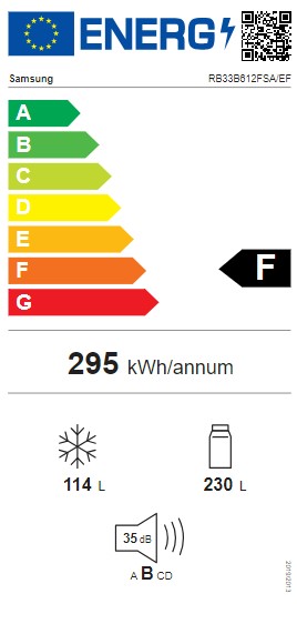 Samsung - RB33B612FSA/EF - NoFrost, 20 år kompressorgaranti Samsung - RB33B612FSA/EF - NoFrost, 20 år kompressorgaranti