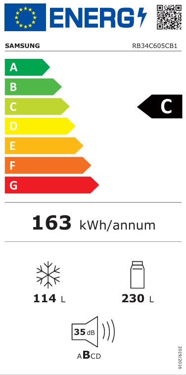 Samsung - RB34C605CB1/EF - Series 6 med AI Energy Mode Samsung - RB34C605CB1/EF - Series 6 med AI Energy Mode