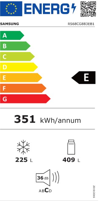 Samsung - RS68CG883EB1EF - Twin Cooling Plus™, WiFi, 627l Samsung - RS68CG883EB1EF - Twin Cooling Plus™, WiFi, 627l
