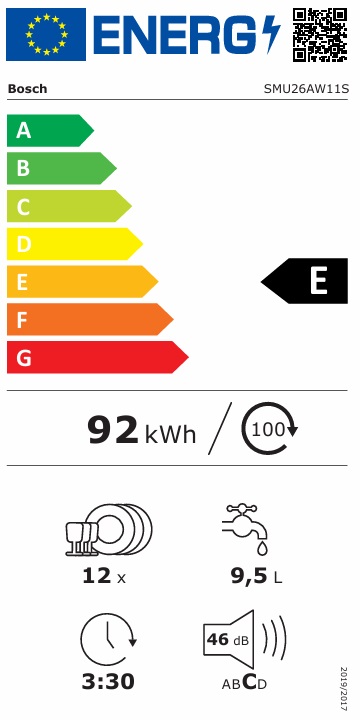 Bosch - SMU26AW11S - Serie 2. ExtraDry & EcoSilence