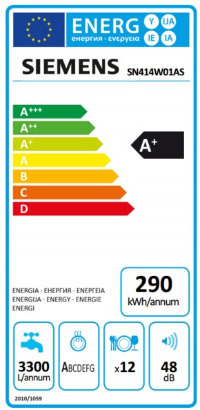Siemens - SN414W01AS - Passar IKEA Metod Siemens - SN414W01AS - Passar IKEA Metod