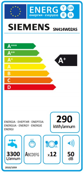 Siemens - SN414W02AS - Passar IKEA Metod Siemens - SN414W02AS - Passar IKEA Metod