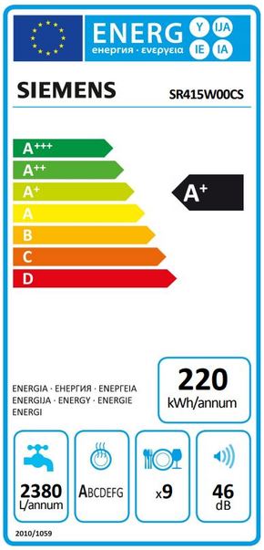 Siemens - SR415W00CS - Passar IKEA Metod Siemens - SR415W00CS - Passar IKEA Metod