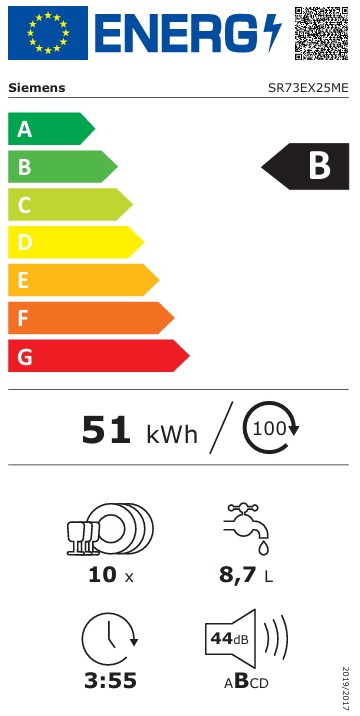 Siemens - SR73EX25ME - Wifi och flexibel installation Siemens - SR73EX25ME - Wifi och flexibel installation