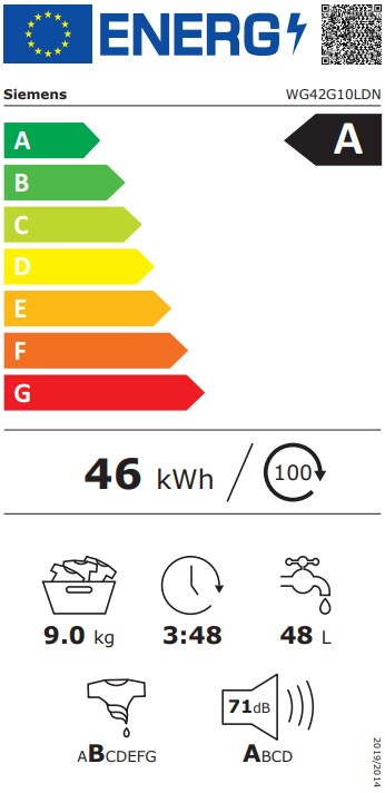 Siemens - WG44G2ZBDN - WQ33G2CBDN - ånga på tvätt & tork Siemens - WG44G2ZBDN - WQ33G2CBDN - ånga på tvätt & tork