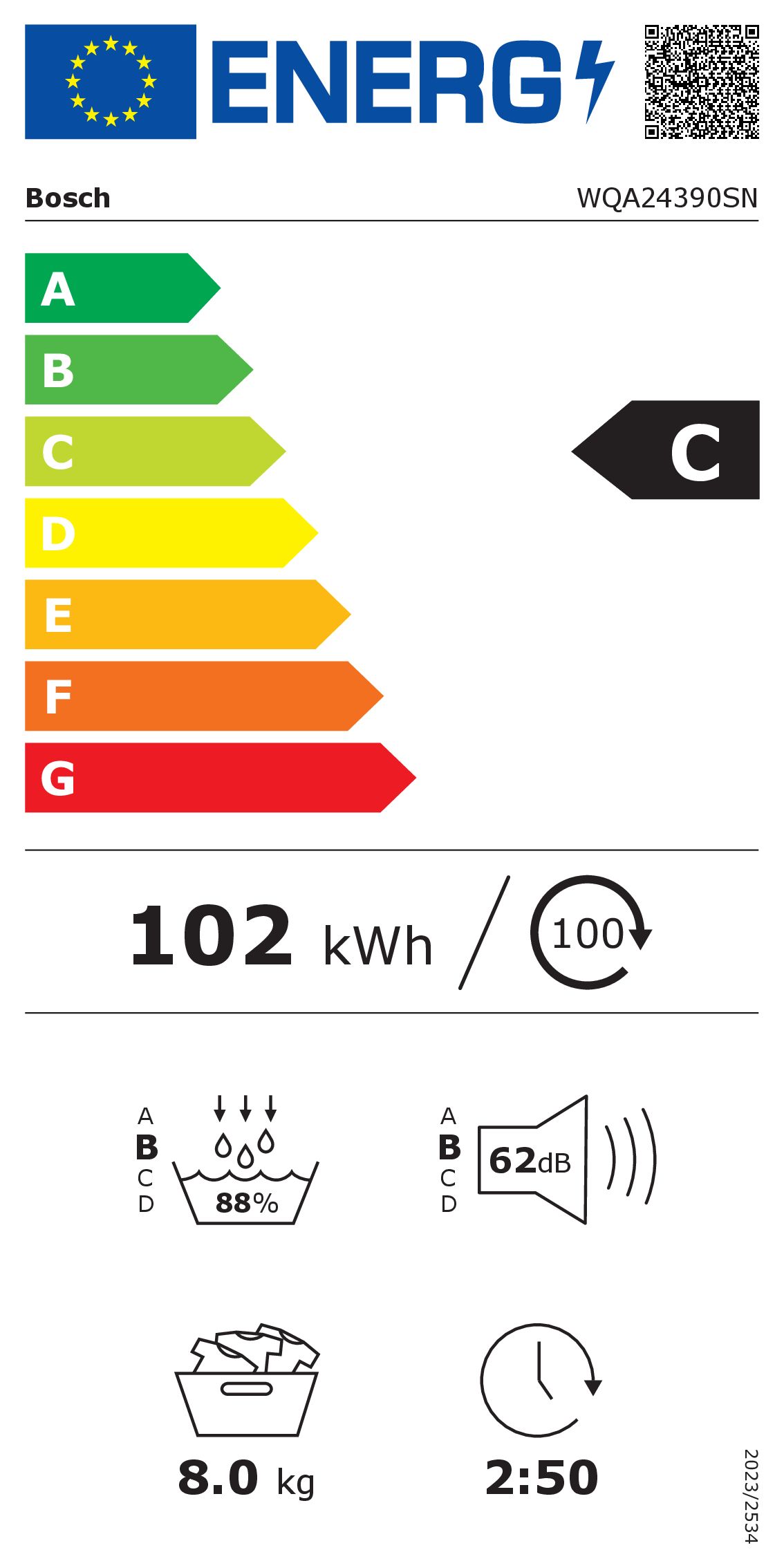 Bosch - WQA24390SN - Serie 4