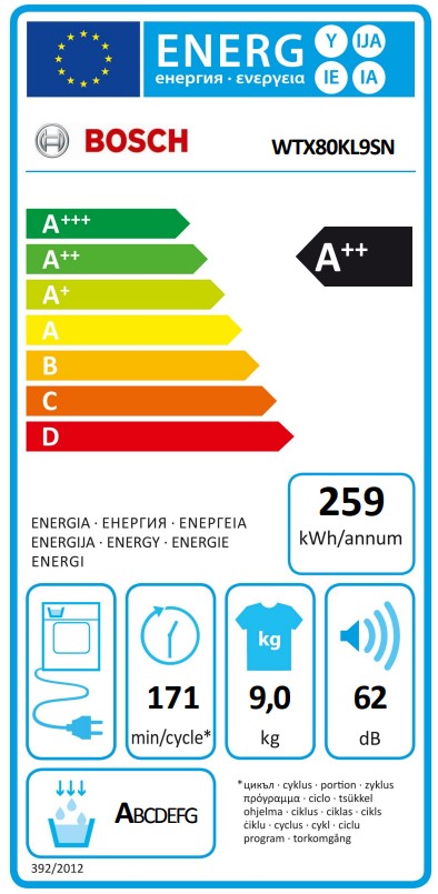 Bosch - WAV28M0ASN - WTX80KL9SN - tillverkad i Tyskland Bosch - WAV28M0ASN - WTX80KL9SN - tillverkad i Tyskland